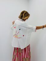 Chemise brodée en gaze de coton - Marque CORNER – Image 5