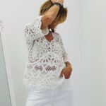 Top Col V Crochet