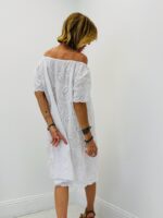 Robe Col Bardot Broderie Anglaise – Image 4
