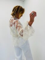 Blouse dentelle ceinturée – Image 4