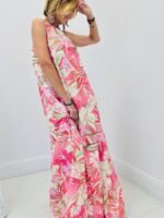 Robe imprimée bretelles tressées – Image 5