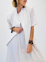 Blazer manches courtes avec épaulettes