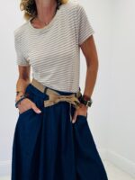 T-shirt rayé col lurex – Image 5