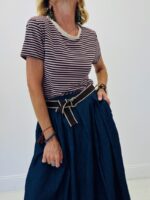 T-shirt rayé col lurex – Image 10