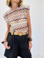 Top asymétrique à épaulettes