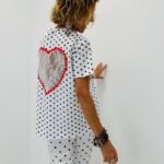 T-shirt motif pois