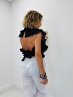 Top volanté broderie anglaise dos nu – Image 9
