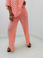 Pantalon Rayé Taille Élastique – Image 4
