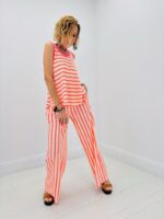 Pantalon Rayé Taille Élastique – Image 6