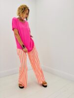 Pantalon Rayé Taille Élastique – Image 5