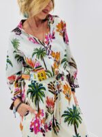 Chemise Col V Imprimée Florale - Marque PALME – Image 3
