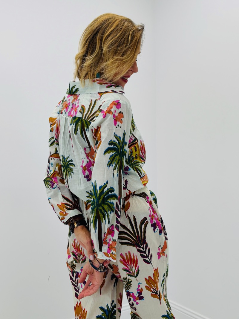 IMG_9465 Chemise Col V Imprimée Florale - Marque PALME – Image 1