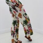 Pantalon large imprimé - Marque PALME