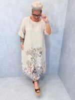 Robe imprimée en lin – Image 7