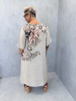 Robe imprimée en lin – Image 8