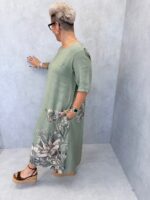 Robe imprimée en lin – Image 6