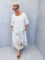 Robe imprimée en lin