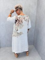 Robe imprimée en lin – Image 4
