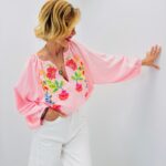 Tunique Brodée Florale En Coton