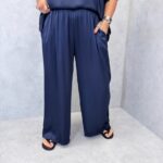 Pantalon satiné