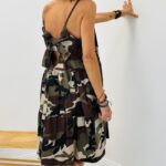 Robe nouée camouflage