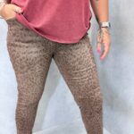 Pantalon Mom Fit Léopard