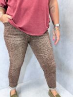 Pantalon Mom Fit Léopard