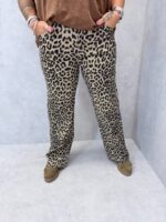 Pantalon Wide Leg Léopard