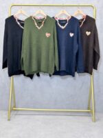 Pull Cœur Laine – Image 2