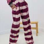 Pantalon gaze de coton brodé - Marque CORNER
