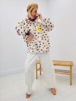Sweat à capuche motif pois – Image 7