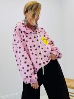 Sweat à capuche motif pois – Image 3