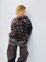 Veste à zip ethnique