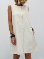 Robe chasuble détail boutons – Image 6