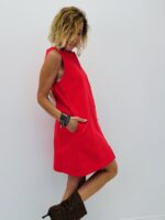 Robe chasuble détail boutons – Image 8