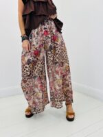 Pantalon Fluide Impression Animale