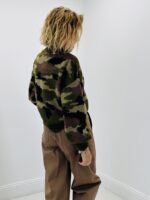 Gilet zippé en maille camouflage – Image 5