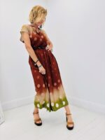 Robe ceinturée motif pois tie&dye - Marque VALENTYNE – Image 5