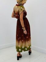Robe ceinturée motif pois tie&dye - Marque VALENTYNE – Image 6