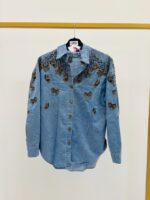 Surchemise en jean à motifs floraux - Marque LM LULU – Image 2