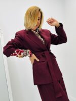 Blazer ceinturé avec épaulettes - Marque ANGE – Image 4