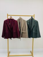 Blazer ceinturé avec épaulettes - Marque ANGE – Image 2