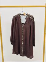 Robe Chemise Détail Léopard – Image 2