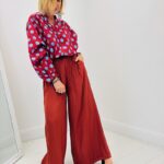 Pantalon satiné