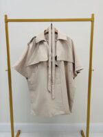 Trench poncho avec ceinture – Image 2