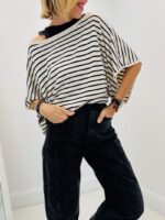 Pull marinière col bateau