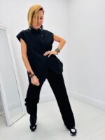 Blazer sans manches Col entonnoir – Image 5