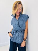 Chemise Cache Cœur Carreaux