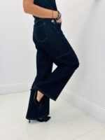 Jeans Paillettes Coupe Palazzo - Marque ANGE – Image 4