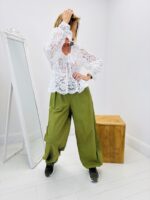 Pantalon casual vert – Image 4